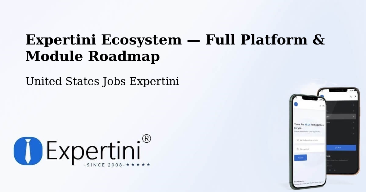 Expertini Ecosystem — Full Platform & Module Roadmap – Defiance